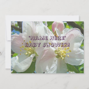 Baby Shower Invitations Cards Apple Blossoms