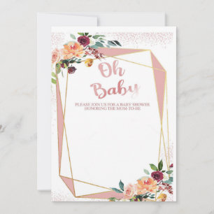 Baby Shower Invitations Carte Pour Garçon & Fille