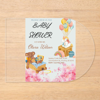 Baby shower invitations customize able