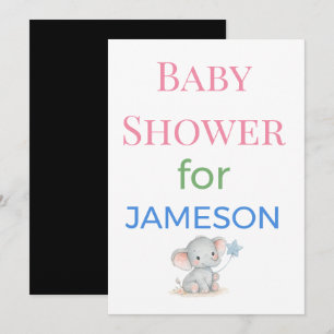 Baby Shower Invitations Enclosure Cards Signs   De