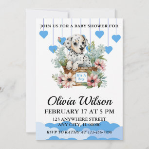 Baby Shower Invitations, Puppy Theme Invitations