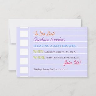 Baby Shower Invite   To Do  blu