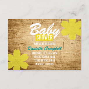 Baby Shower Invite   Wood Shower
