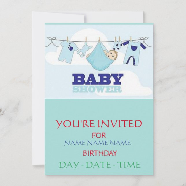 BABY SHOWER INVITES (Front)