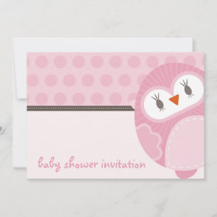 BABY SHOWER INVITES :: dancing owl 4L