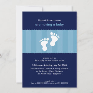 BABY SHOWER INVITES :: happy feet 3P