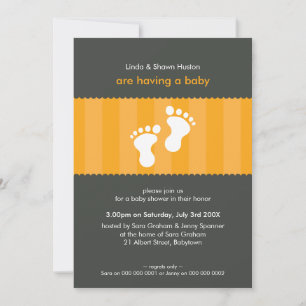 BABY SHOWER INVITES :: happy feet 7P