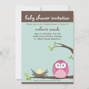 BABY SHOWER INVITES :: owl + nest 1P