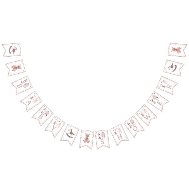 Baby Shower It's Cold Outside Neutral Cream Banner (All)