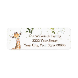 Baby shower Jungle Safari Giraffe