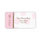 Baby Shower Label - Pink & Brown - It's A Girl