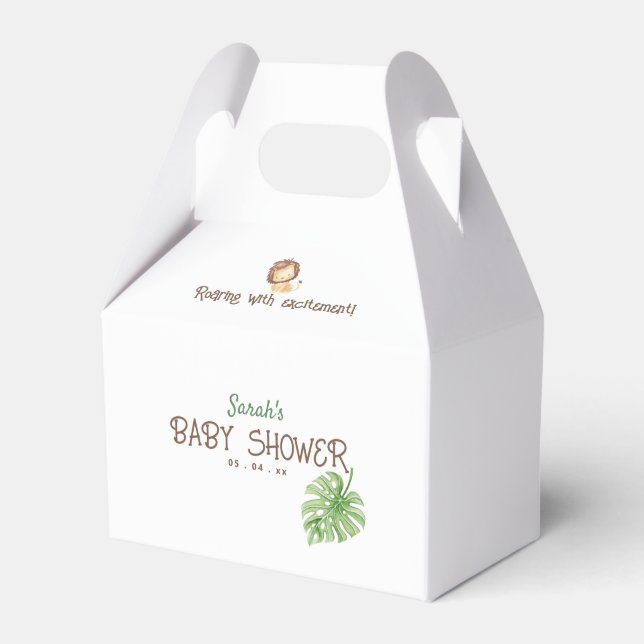Baby shower Leo Safari Ballotins Jungle (Verso)