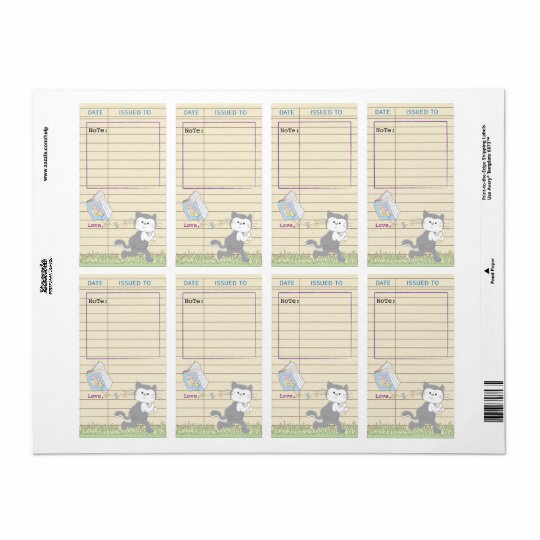 Baby Shower Library Book Bookplate Sheet of 8/Blue Shipping Label