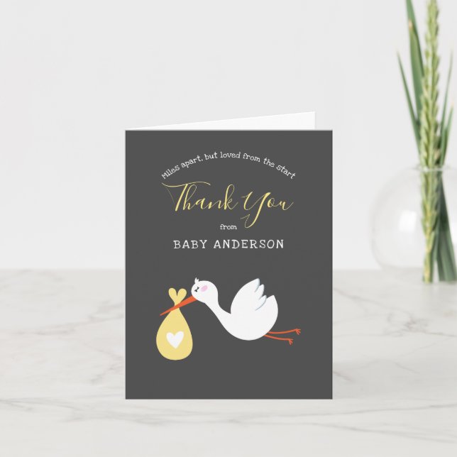 Baby shower longue distance par courrier | CARTE D (Devant)