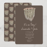 Baby Shower Macrame Hanging Rustic Boho