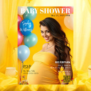 Baby Shower Magazine Cover Invitation