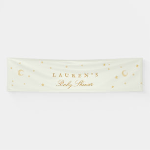 Baby Shower magical sage green stars welcome Banner