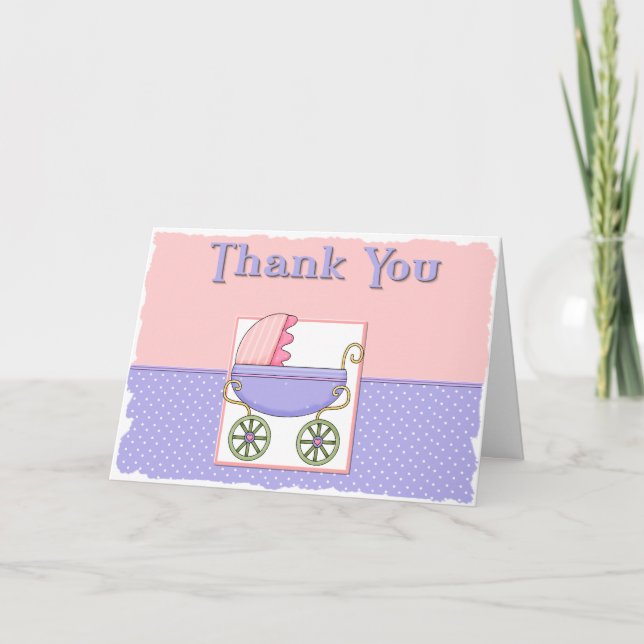 Baby shower Merci note (Devant)