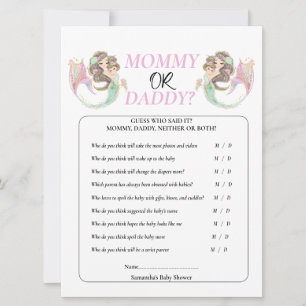 Baby Shower Mermaid Under the sea.  Invitation