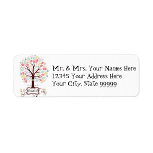 Baby shower mignon lunatique d'arbre de fleur de