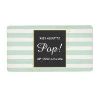 Baby shower Mini Champagne Étiquette Garçon fille