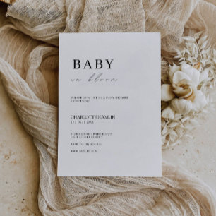Baby Shower Minimalist Invitation Template