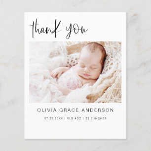 Baby Shower Modern Minimalist Thank You Cards