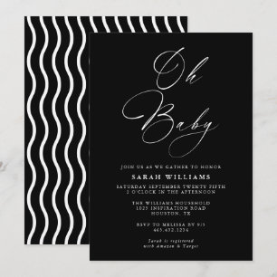 Baby shower moderne Abstrait Invitation