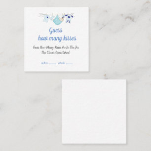 Baby shower moderne Devinez combien de cartes de b