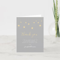 Baby shower moderne Twinkle Little Star Merci