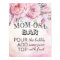 Baby Shower MOM-OSA BAR Sign Boho Flowers Feathers