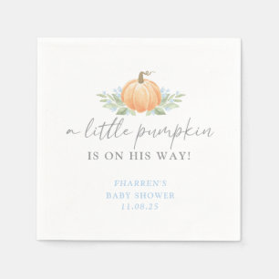 Baby Shower Napkin A Little Pumpkin