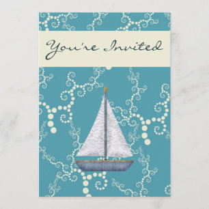 Baby shower nautique Invitations pour garçons