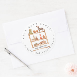 Baby shower Neutral Boho   Étiquette d'adresse de 