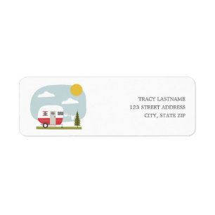 Baby shower Neutral rouge du Camper Retro Adventur