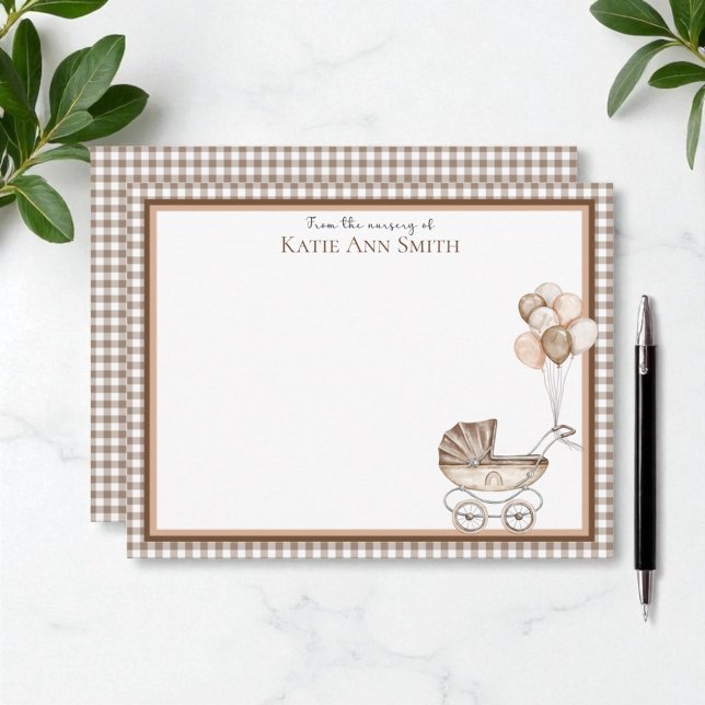 Baby shower Neutre Merci Cartes de Note (Neutral baby shower thank you cards)