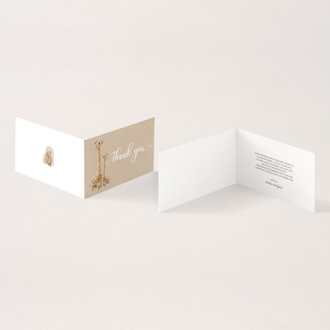 Baby shower Neutre Pampas Grass Giraffe (Inside and Outside)