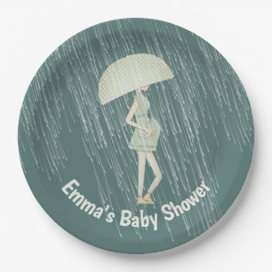 Baby Shower New Mom Paper Plate