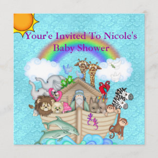 Baby Shower NOAHS ARK Invitation