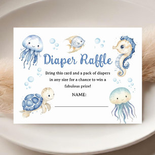 Baby Shower Océanique Cartes de Tirage au Sort Cou