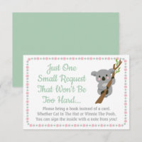 Baby shower Ours Koala Apportez Une Carte Livre Ro
