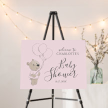 Baby shower Ours Teddy Accueil Fille