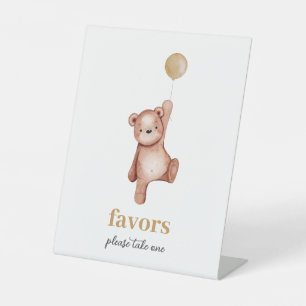 Baby shower Ours Teddy Faveurs Panneau de table