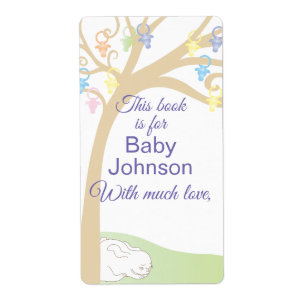 Baby shower "Paci Bunny" Boite Feuille de 8