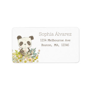 Baby Shower Panda Sender Tag