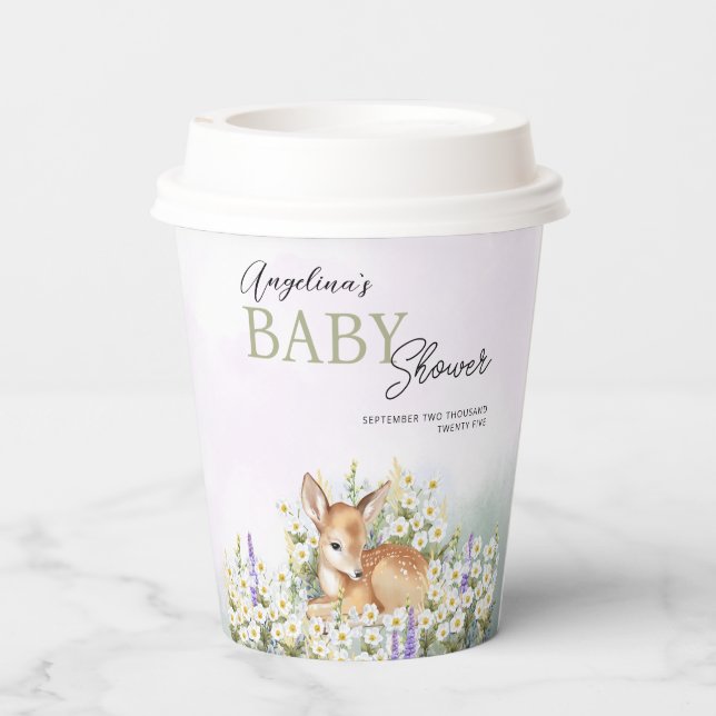 Baby Shower Paper Cups (Back)