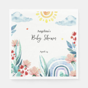 Baby Shower Paper Napkin with design.