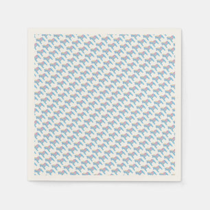 Baby Shower Paper Napkins with Dala Horses