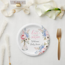 Baby Shower Paper Plate: Highlights IVF Journey