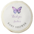Baby shower papillon Élégant Script Merci